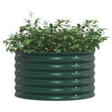 Vidaxl verhoogd bed groen 80 x 80 x 44 cm staal