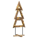 Vidaxl kerstboom met standaard bruin 149,5 cm massief teakhout