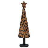 Vidaxl kerstboom met standaard bruin 120 cm massief teakhout