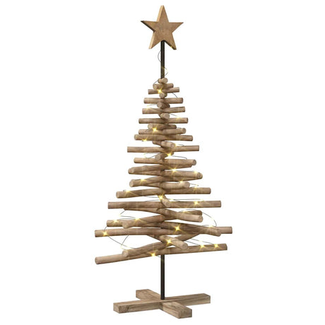Vidaxl kerstboom bruin 120 cm massief teakhout