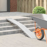 Vidaxl laadhelling 200 kg zilver 186 x 23 x 4,5 cm
