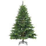 Vidaxl kunstmatige inklapbare kerstboom groen 120 cm pvc, pe en staal
