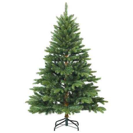 Vidaxl kunstmatige inklapbare kerstboom groen 120 cm pvc, pe en staal