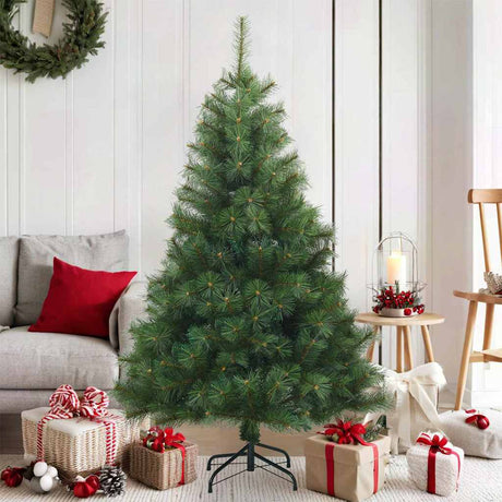 Vidaxl kunstmatige inklapbare kerstboom groen 150 cm pvc
