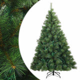 Vidaxl kunstmatige inklapbare kerstboom groen 180 cm pvc, staal