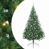 Vidaxl kunstmatig voorverlicht kerstboom met 300 led groen 240 cm pvc