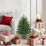 Vidaxl kunstkerstboom met 150 led met standaard groen 75 cm pe en pvc