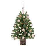 Vidaxl kunstkerstboom met 150 led met standaard groen 75 cm pe en pvc
