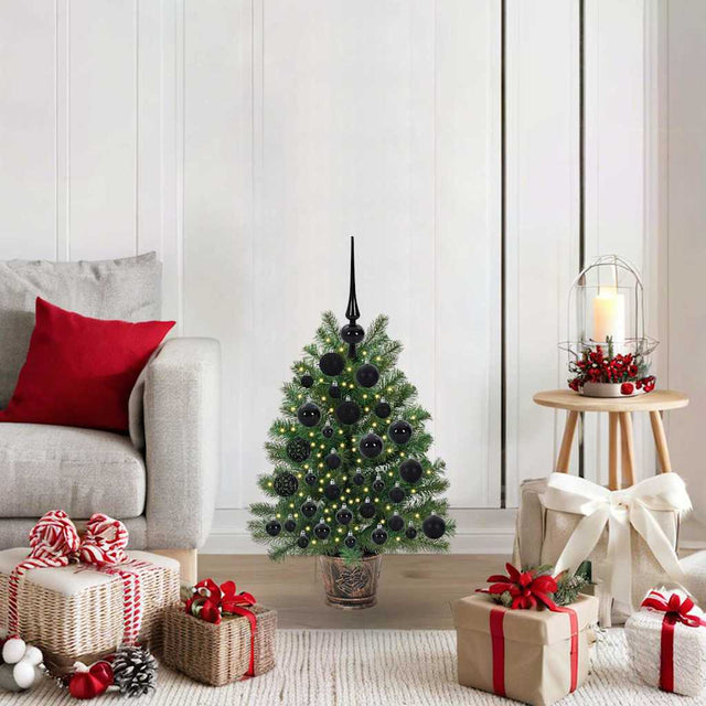 Vidaxl kunstkerstboom met 150 led met standaard groen 75 cm pe en pvc