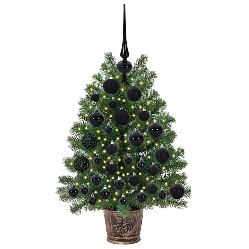 Vidaxl kunstkerstboom met 150 led met standaard groen 75 cm pe en pvc