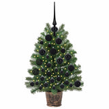 Vidaxl kunstkerstboom met 150 led met standaard groen 75 cm pe en pvc