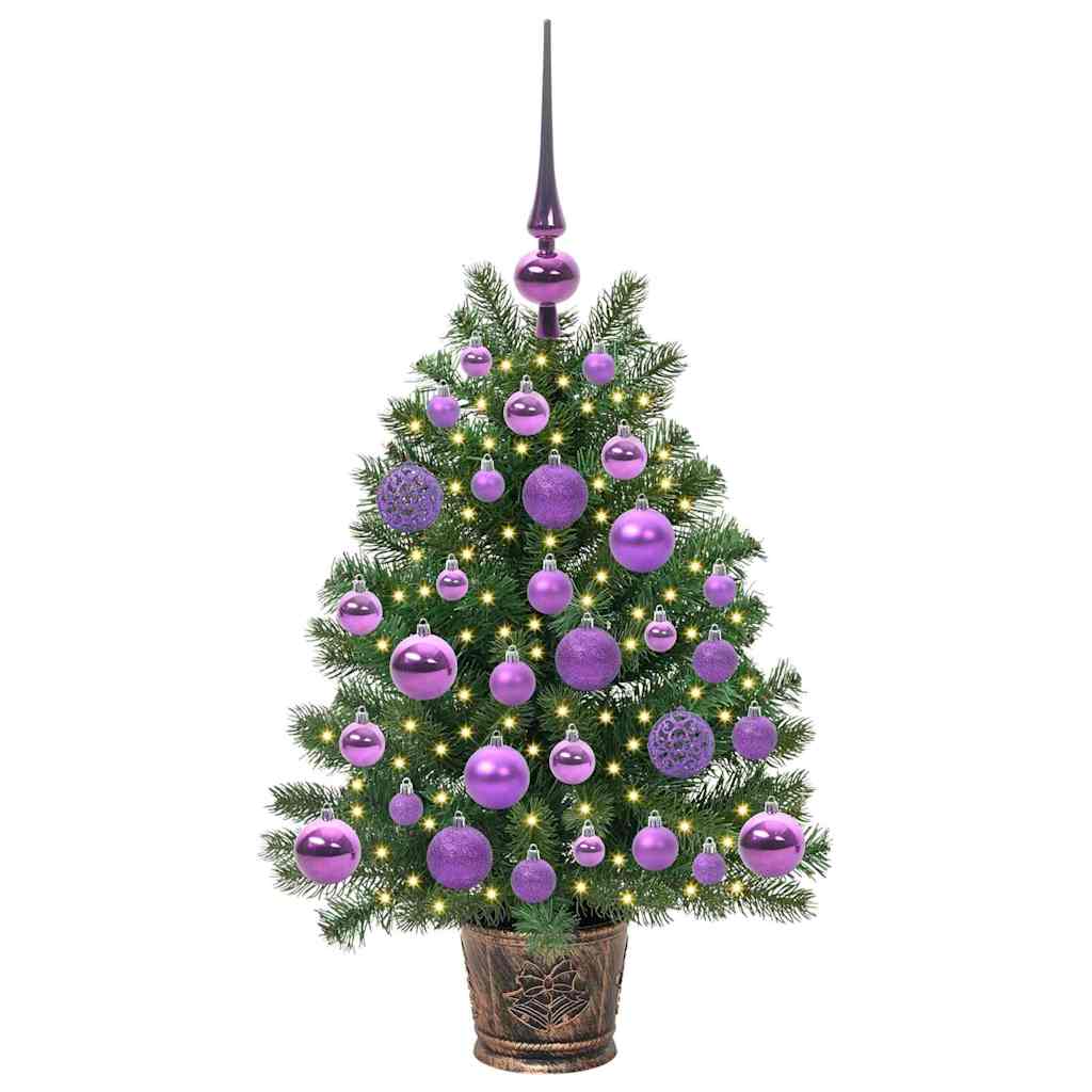 Vidaxl kunstkerstboom met 150 led met standaard groen 75 cm pe en pvc