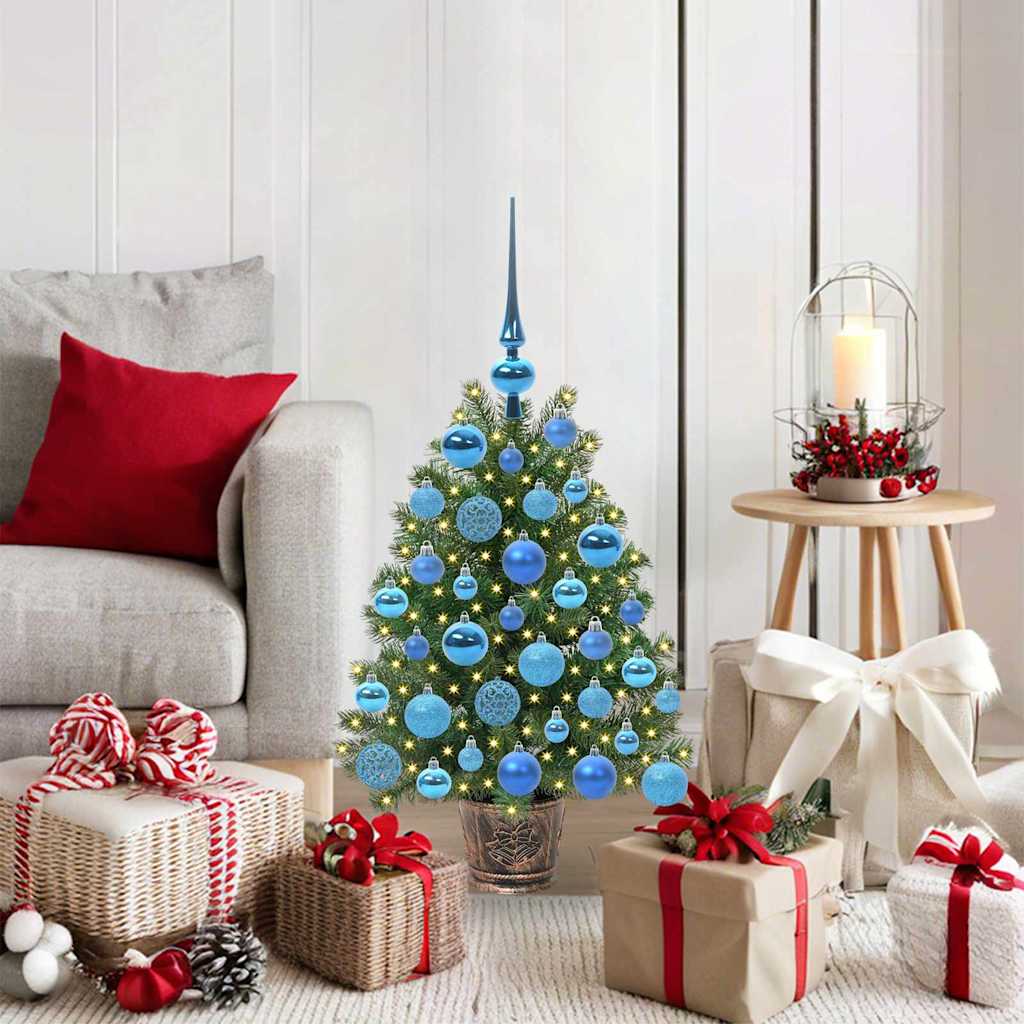 Vidaxl kunstkerstboom groen 75 cm pe en pvc