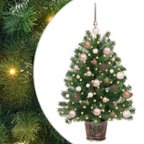 Vidaxl kunstkerstboom met 150 led met standaard groen 95 cm pe en pvc