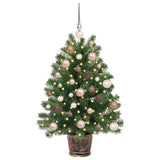 Vidaxl kunstkerstboom met 150 led met standaard groen 95 cm pe en pvc