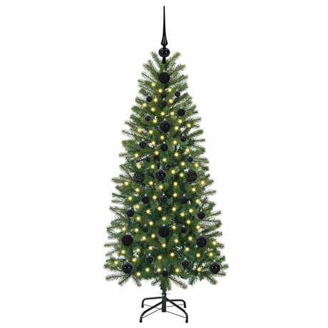 Vidaxl kunstkerstboom met 150 led met standaard groen 120 cm pe en pvc