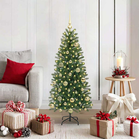 Vidaxl kunstkerstboom groen 120 cm pe en pvc