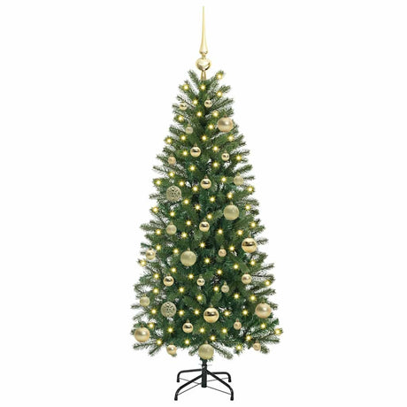 Vidaxl kunstkerstboom met 150 led met standaard groen 120 cm pe en pvc