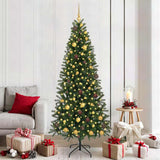 Vidaxl kunstkerstboom met 300 led met standaard groen 210 cm pe en pvc