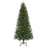 Vidaxl kunstkerstboom met 300 led met standaard groen 240 cm pe en pvc