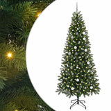 Vidaxl kunstkerstboom met 300 led met standaard groen 240 cm pe en pvc