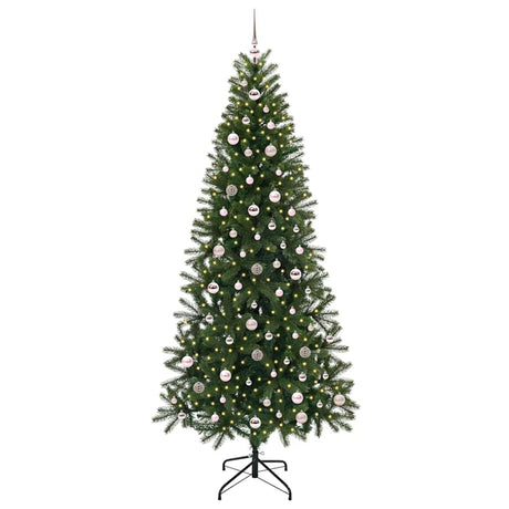Vidaxl kunstkerstboom met 300 led met standaard groen 240 cm pe en pvc