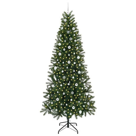 Vidaxl kunstkerstboom met 300 led met standaard groen 240 cm pe en pvc