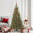 Vidaxl kunstmatige inklapbare kerstboom groen 180 cm pe en pvc