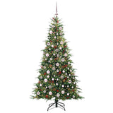Vidaxl kunstmatige inklapbare kerstboom groen 180 cm pe en pvc