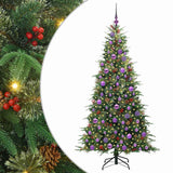 Vidaxl kunstmatige inklapbare kerstboom groen 180 cm pe en pvc