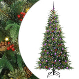 Vidaxl kunstmatige inklapbare kerstboom groen 210 cm pe en pvc
