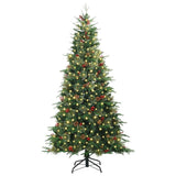 Vidaxl kunstmatige inklapbare kerstboom groen 240 cm pe en pvc