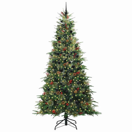 Vidaxl kunstmatige inklapbare kerstboom groen 240 cm pe en pvc
