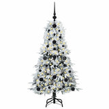 Vidaxl kunstmatige inklapbare kerstboom wit 120 cm pe en pvc