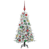 Vidaxl kunstmatige inklapbare kerstboom wit 120 cm pe en pvc