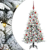 Vidaxl kunstmatige inklapbare kerstboom wit 150 cm pe en pvc