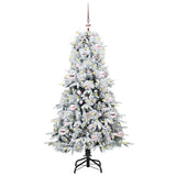 Vidaxl kunstmatige inklapbare kerstboom wit 150 cm pe en pvc