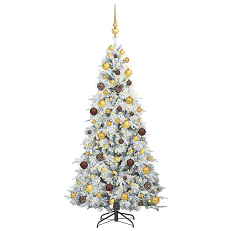 Vidaxl kunstmatige inklapbare kerstboom wit 180 cm pe en pvc