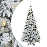 Vidaxl kunstmatige inklapbare kerstboom wit 180 cm pe en pvc