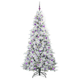 Vidaxl kunstmatige inklapbare kerstboom wit 210 cm pe en pvc
