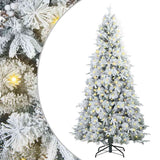 Vidaxl kunstmatige inklapbare kerstboom wit 240 cm pe en pvc