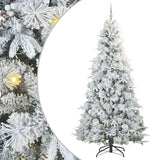 Vidaxl kunstmatige inklapbare kerstboom wit 240 cm pe en pvc
