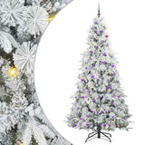 Vidaxl kunstmatige inklapbare kerstboom wit 240 cm pe en pvc