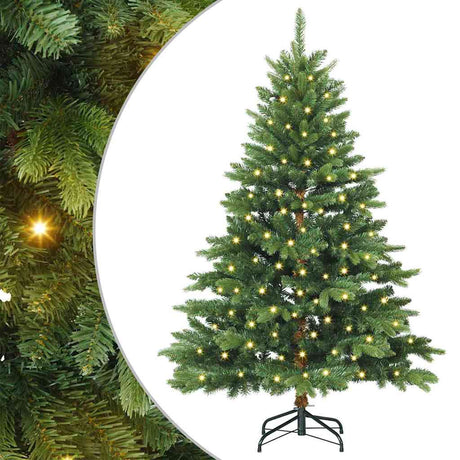 Vidaxl kunstkerstboom met 150 led met standaard groen 120 cm pe en pvc