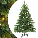 Vidaxl kunstkerstboom met 150 led met standaard groen 120 cm pe en pvc