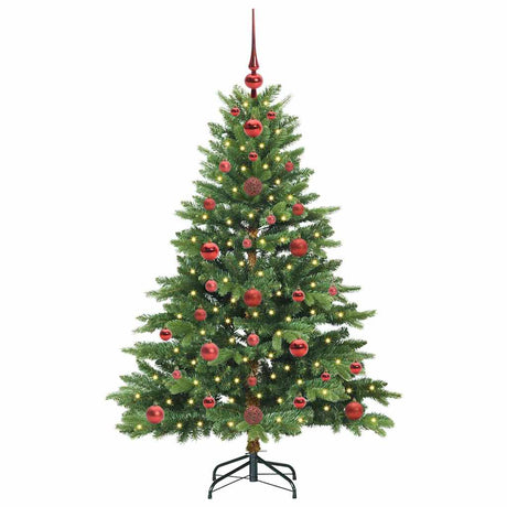 Vidaxl kunstkerstboom met 150 led met standaard groen 120 cm pe en pvc