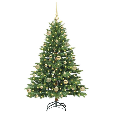 Vidaxl kunstkerstboom met 150 led met standaard groen 120 cm pe en pvc