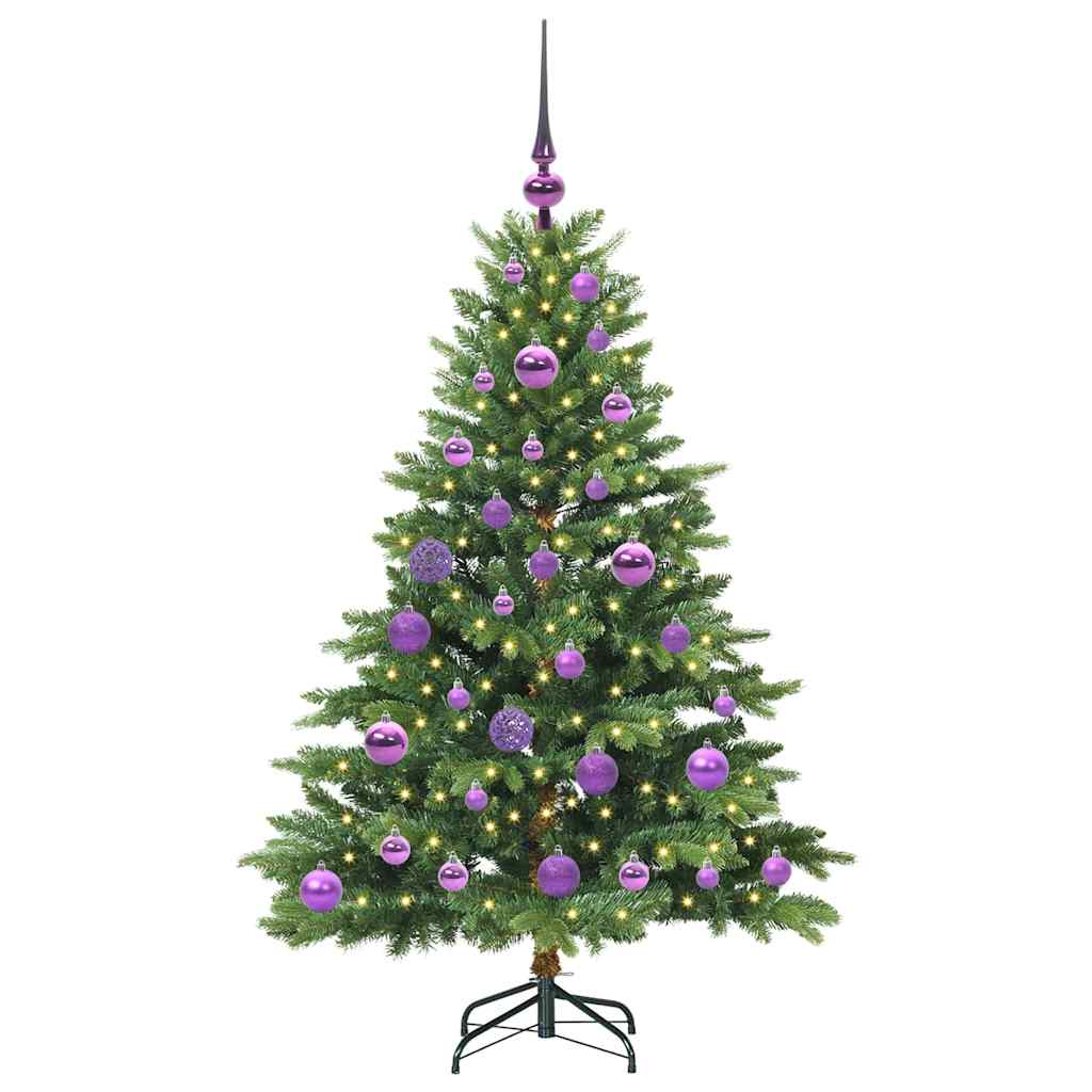 Vidaxl kunstkerstboom met 150 led met standaard groen 120 cm pe en pvc