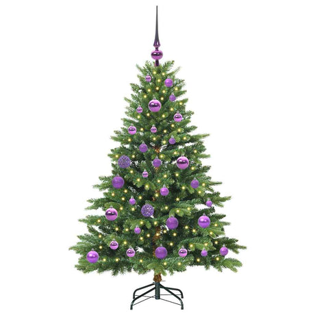 Vidaxl kunstkerstboom met 150 led met standaard groen 120 cm pe en pvc