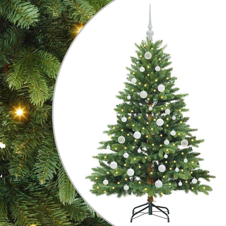 Vidaxl kunstkerstboom met 150 led met standaard groen 150 cm pe en pvc